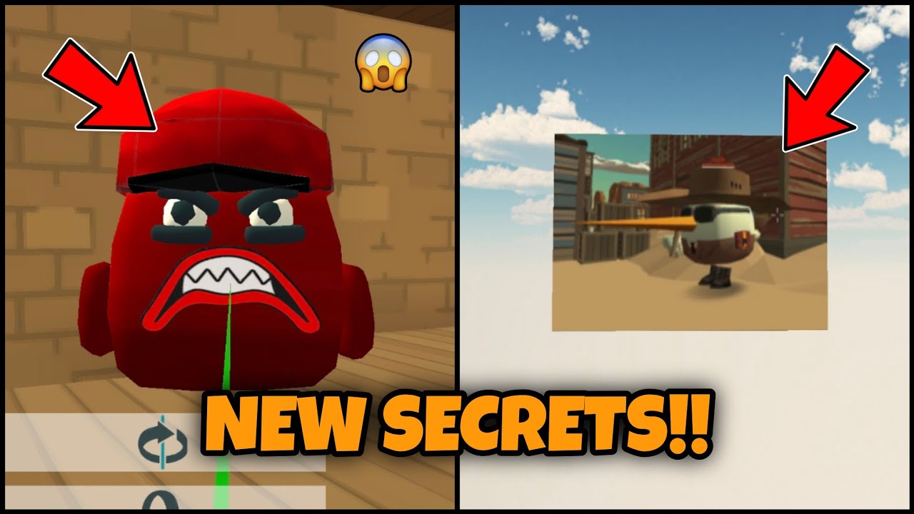 😱 CHICKEN GUN NEW UPDATE SECRETS AND EASTER EGGS!!