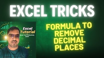Remove Decimal Places in Excel Without Rounding using formula - Excel Tricks and Tips