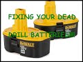 DIY TIPS!!! FIXING YOUR DEAD DRILL BATTERIES!!!!