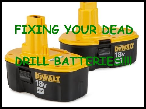 DIY TIPS!!! FIXING YOUR DEAD DRILL BATTERIES!!!!
