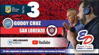 ⚽️ GODOY CRUZ vs SAN LORENZO | Reacciones en VIVO | #EquipoDesafio 🔴 🔵 #sanlorenzo