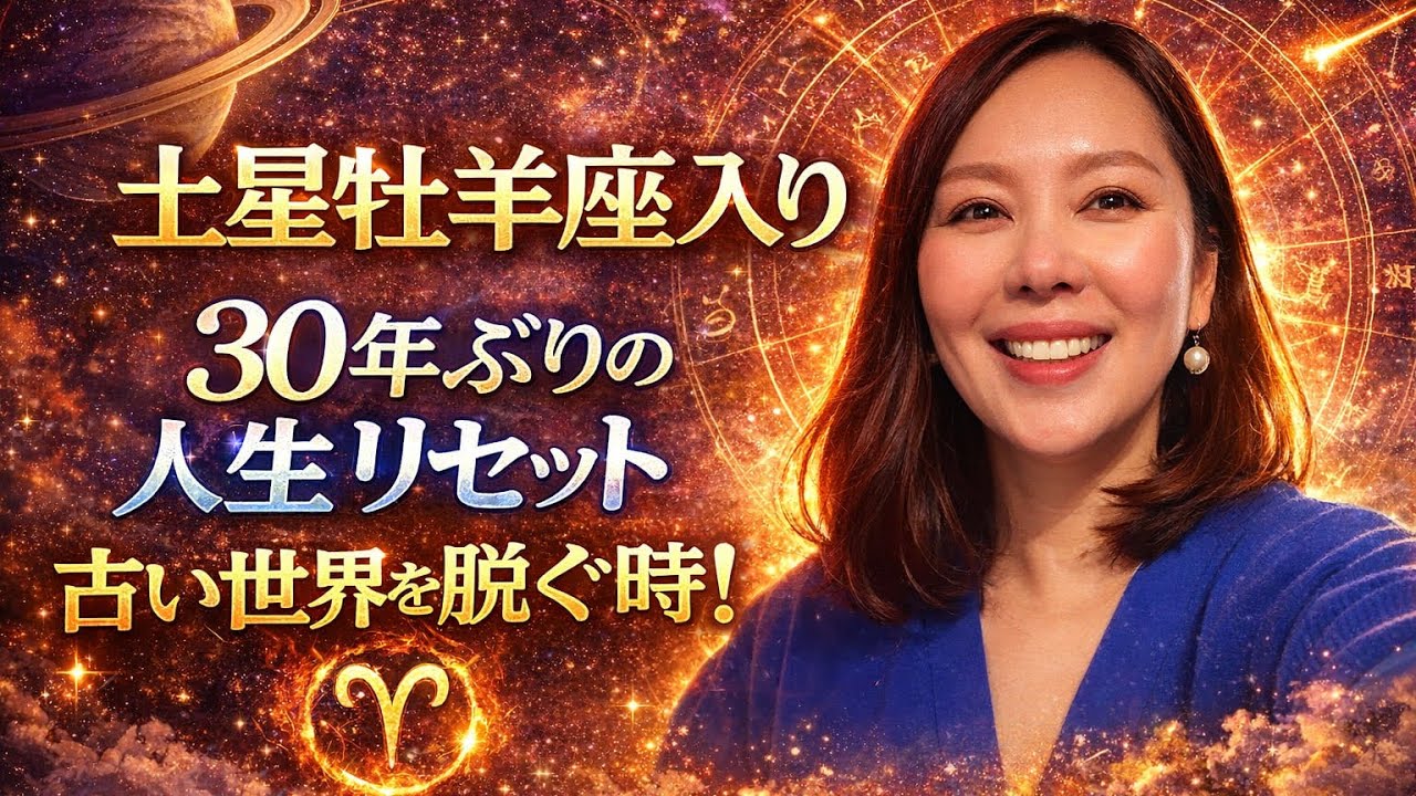土星牡羊座入り【古い世界を脱ぐ時！】