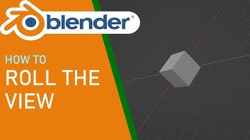 How to roll the view in blender