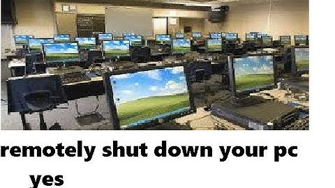 remotely shutdown your school pc like hacker