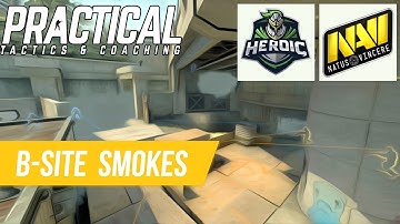 CS:GO Tactic -- Heroic vs NaVi -- de_overpass B-site Execution