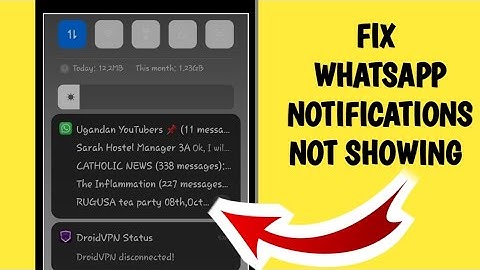 How to fix WhatsApp Notifications Not showing on home screen 2025