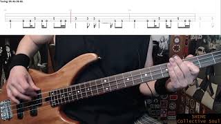 Video thumbnail of "Shine by Collective Soul - Bass Cover with Tabs Play-Along"