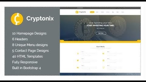 Cryptonix - Cryptocurrency & Mining HTML Template | Themeforest Templates