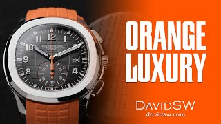 The Orange Luxury: Exploring the Patek Philippe 5968A Aquanaut Chronograph with DavidSW