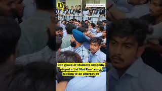 Two Student Groups Clash at Bidar College Over Playing 'Jai Shri Ram' Song #shorts