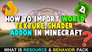 How To Install Shaders, Texture Packs, Addons, Mods, & Minecraft World In MCPE || In Hindi || screenshot 2