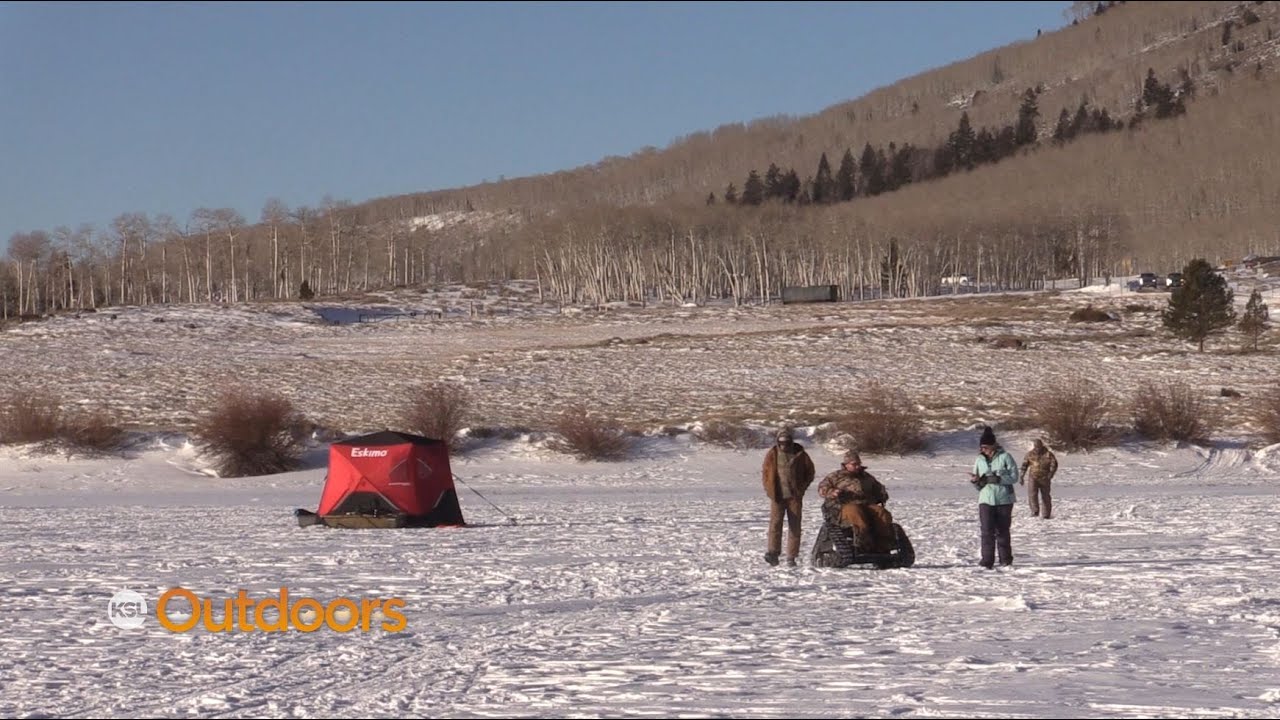 Ice Fishing at Fish Lake with Disabled Outdoorsmen Utah YouTube
