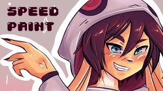 【SpeedPaint】Furry - Commission || Paint Tool Sai