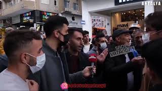 Antalya’da Bir Sokak Röportajında, Telefonunu Çıkart Diyen Adamın Ağzına Telefon Soktular. Resimi