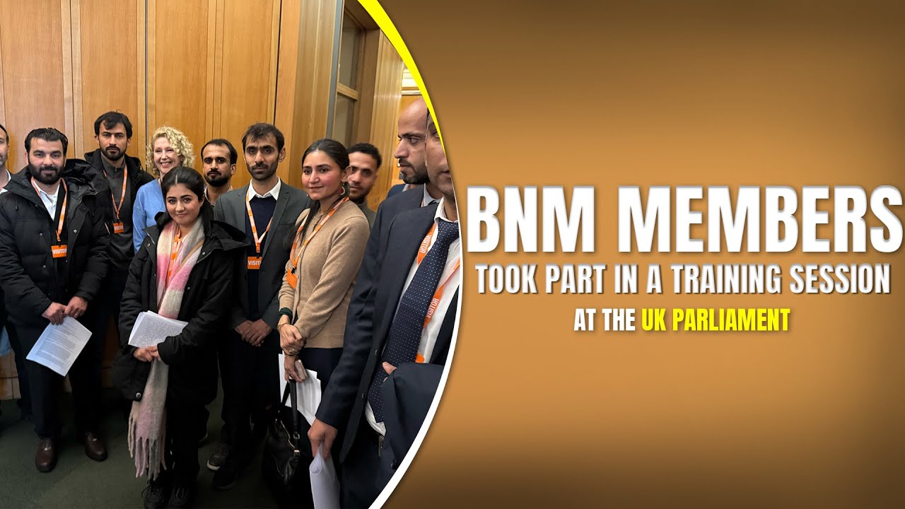 BNM members took part in a training session at the UK Parliament