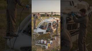 Restoration of the Abondoned Helicopter #helicopter #abondoned #restore #viral #great #quick #solve