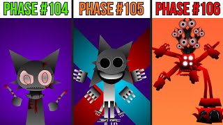 Phase 104 VS Phase 105 VS Phase 106 in Incredibox Sprunki