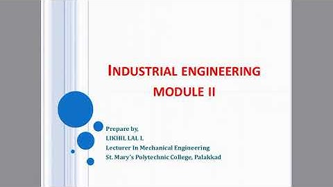 Module 2 | Class 1 | Introduction to Work study