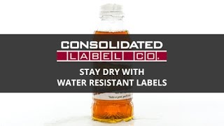 Stay Dry with Water Resistant Labels