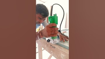 Acrylic Sheet Finishing 😱 With DCA Router Machine | DCA Laminate trimmer Dong Chang Router Machine