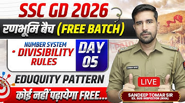 SSC GD 2026 Maths Classes 🔴 Number System Class 05 🔴 SSC GD Free Batch #sscgd #maths