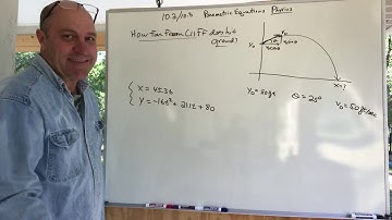 Calculus 2, Ch 10.2, parametric equations and Physics