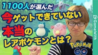 ã€?ãƒ?ã‚±ãƒ¢ãƒ³GOã€‘æœ¬å½“ã?®ãƒ¬ã‚¢ãƒ?ã‚±ãƒ¢ãƒ³ãƒ©ãƒ³ã‚­ãƒ³ã‚°ï¼?ç´„1100äººã?«ã‚¢ãƒ³ã‚±ãƒ¼ãƒˆï¼