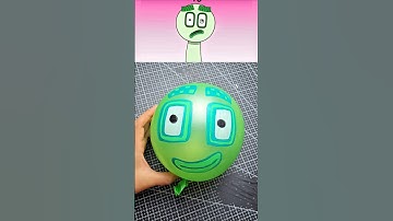 🌲🌲Turning a Balloon into Sprunki OC Numberblocks 40 #diyballoon #sprunkioc #numberblocks #funny
