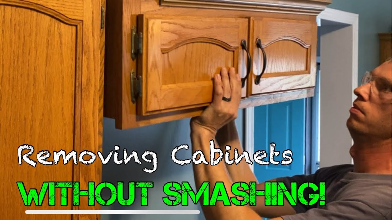 Well, that’s one way to remove a kitchen cabinet…