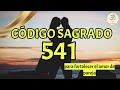 Código Sagrado 541, para fortalecer el amor de pareja con afirmaciones positivas.