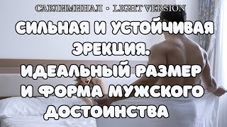 Сильная и устойчивая эрекция.  Идеальный размер и форма мужского достоинства | Саблиминал