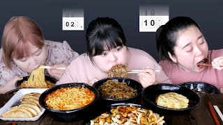 짜장면, 탕수육, 볶음밥 만땅자매 시간먹방 Jajangmyun & Tangsuyuk & fried rice 