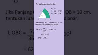 How to calculate the area of ​​a sector #circle #grade8math