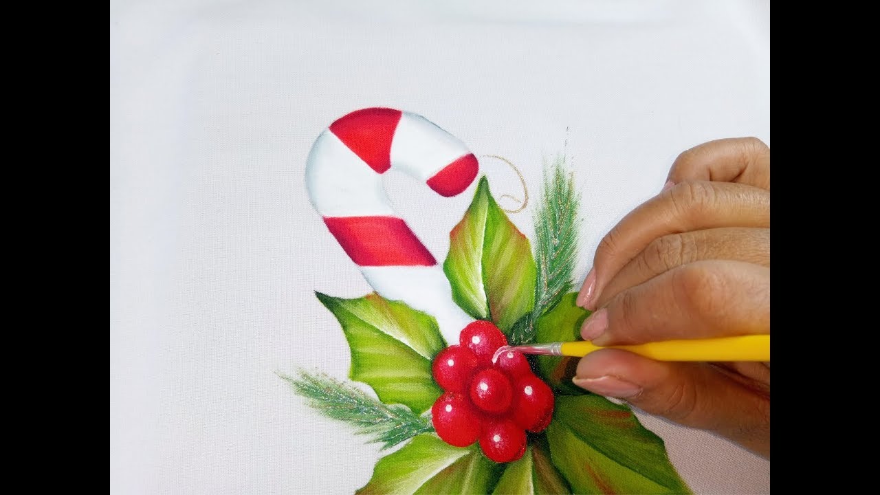 Pintura En Tela Navideña / Christmas Painting Tutorial - thptnganamst.edu.vn