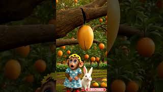 🐰🥭 Zimmi Zozo & Chiku Mango Garden Adventure 🌳 | Cute Emotional Story ❤️ #hearttouching #viralvideo
