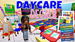 Bloxburg Daycare Preschool Decals Bloxburg Build Hack Nataya Mishel