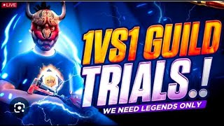 Free Fire Live Team Code Giveaway. Guild Trials Live Gaming