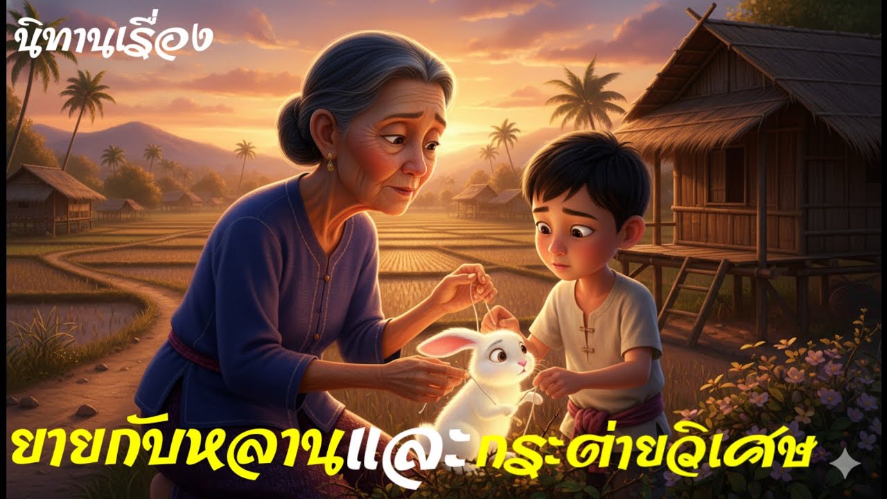 นิทาน🌞เรื่องยายกับหลาน และ กระต่ายวิเศษ นิทานฟังก่อนนอน#นิทานก่อนนอน#นิทานพื้นบ้าน#นิทานสอนใจ#นิยาย