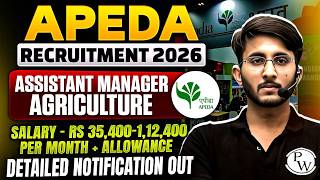 APEDA Recruitment 2026 | Assistant Manager Agriculture Vacancy Out ✅ Salary ₹1.12 Lakh + Allowances