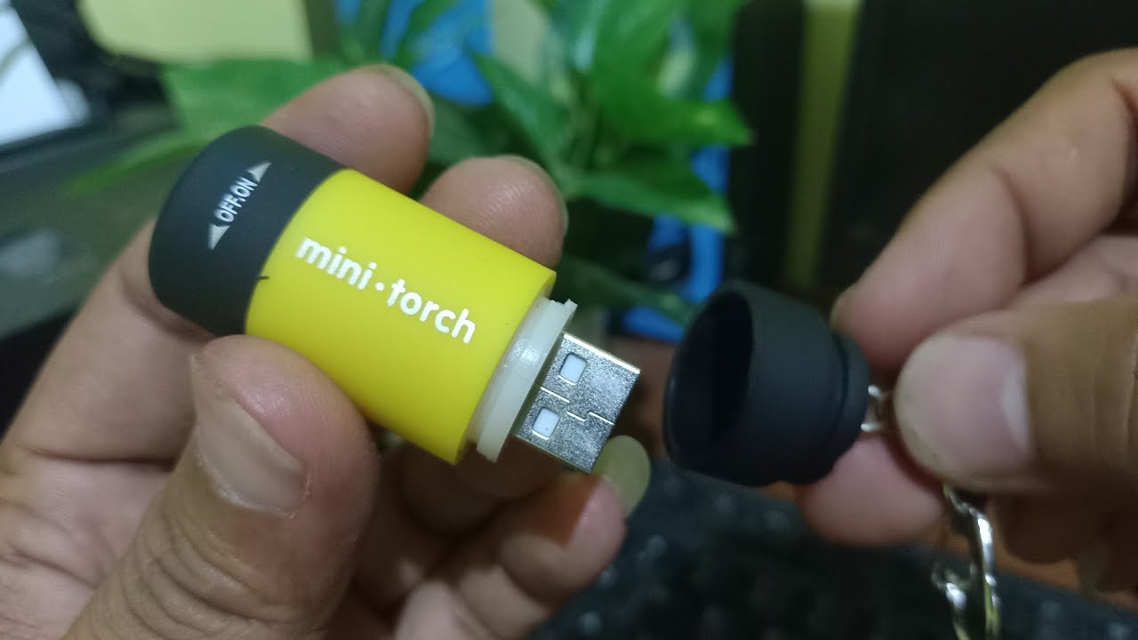 Senter mini torch keychain batre cas isi ulang usb || Gantungan kunci senter mini usb