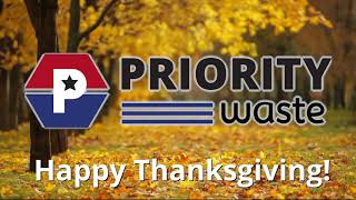 Priority Waste Wishes You a Happy Thanksgiving 2020