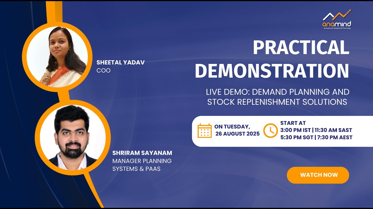 Planning Systems Live Demo | Smarter Demand Forecasting & Inventory Optimization