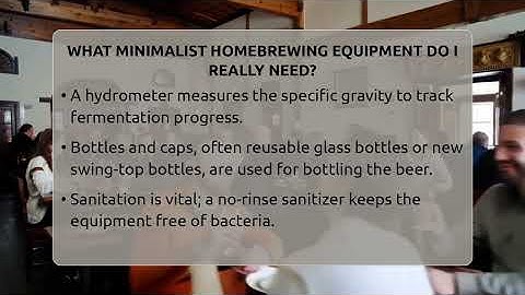 What Minimalist Homebrewing Equipment Do I Really Need? - The Pint Guy