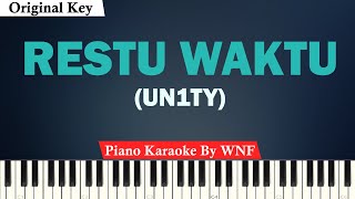 Video thumbnail of "UN1TY - Restu Waktu Karaoke Piano Original Key"