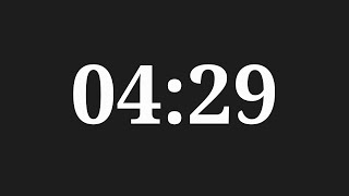 4 Minutes 29 Seconds Countdown Timer