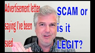 Advertisement letters from lawyers saying I have been SUED:  Are these a SCAM or legit? by Alabama Consumer Protection Lawyers 1,764 views 1 year ago 12 minutes, 24 seconds