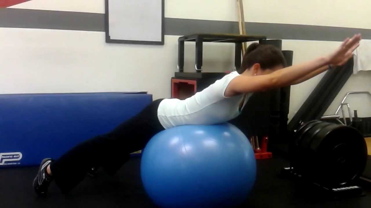 Medicine Ball Superman/Woman Exercises YouTube