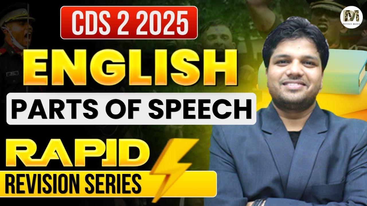 CDS 2 2025 Parts of Speech English Revision | CDS English Most Expected ...
