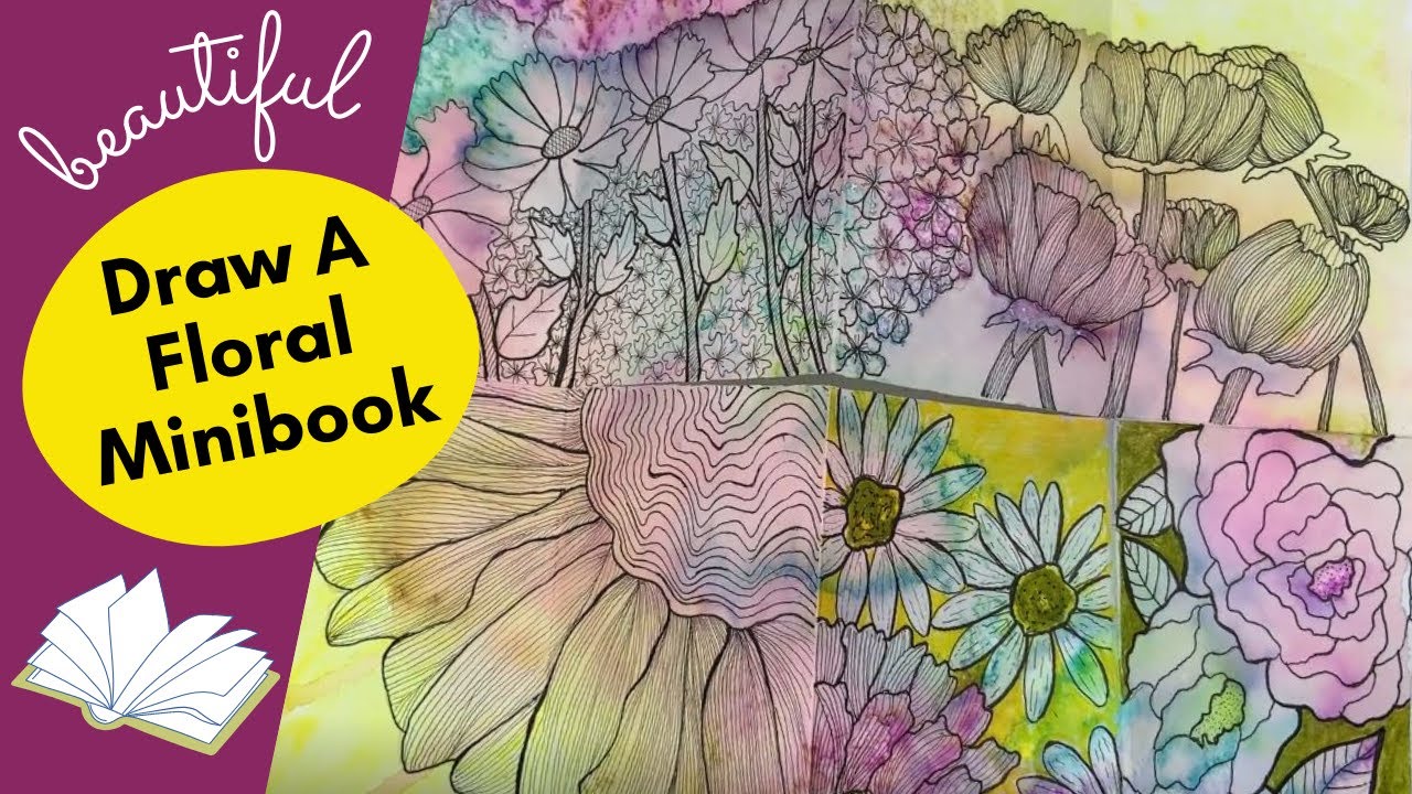 Line Drawing Practice With Flowers