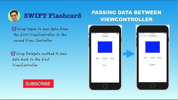 Using Segue and Delegate Method to Pass Data between different Views